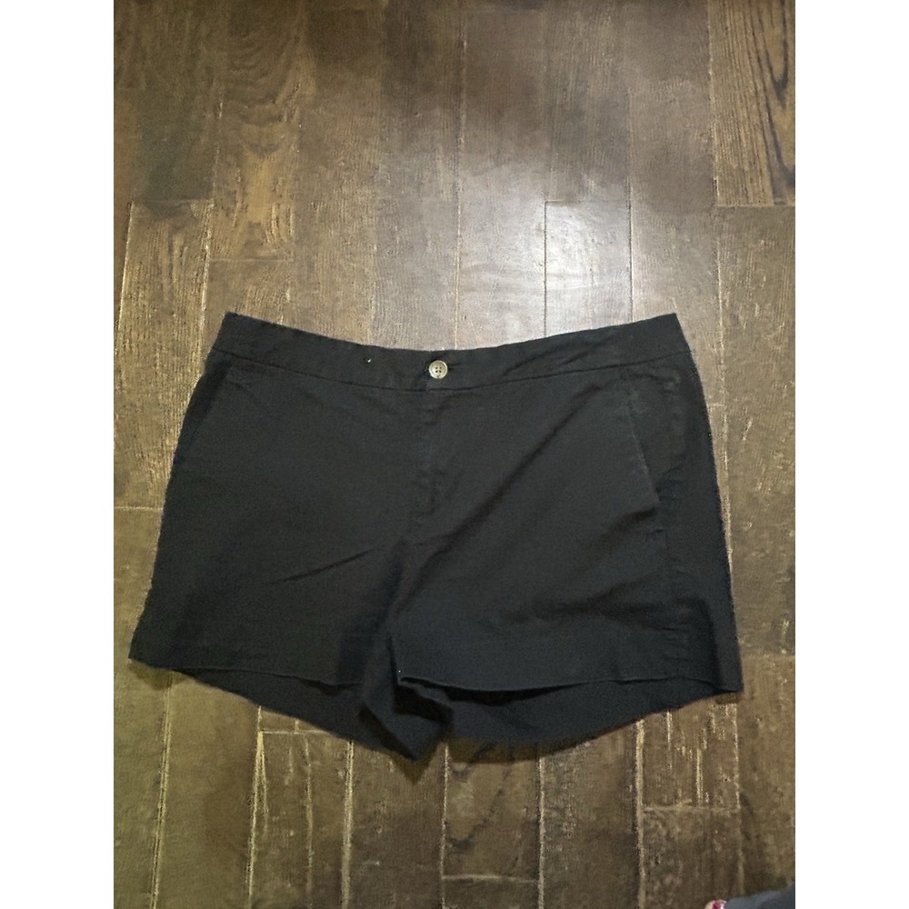 Banana Republic Hampton Fit Low Rise Chino Shorts Solid Black Size 12